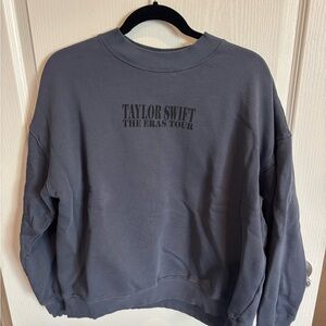 Taylor Swift Blue Gray The Eras Tour Sweatshirt Size M